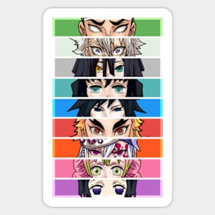 The 9 Hashira kimetsu no yaiba Sticker